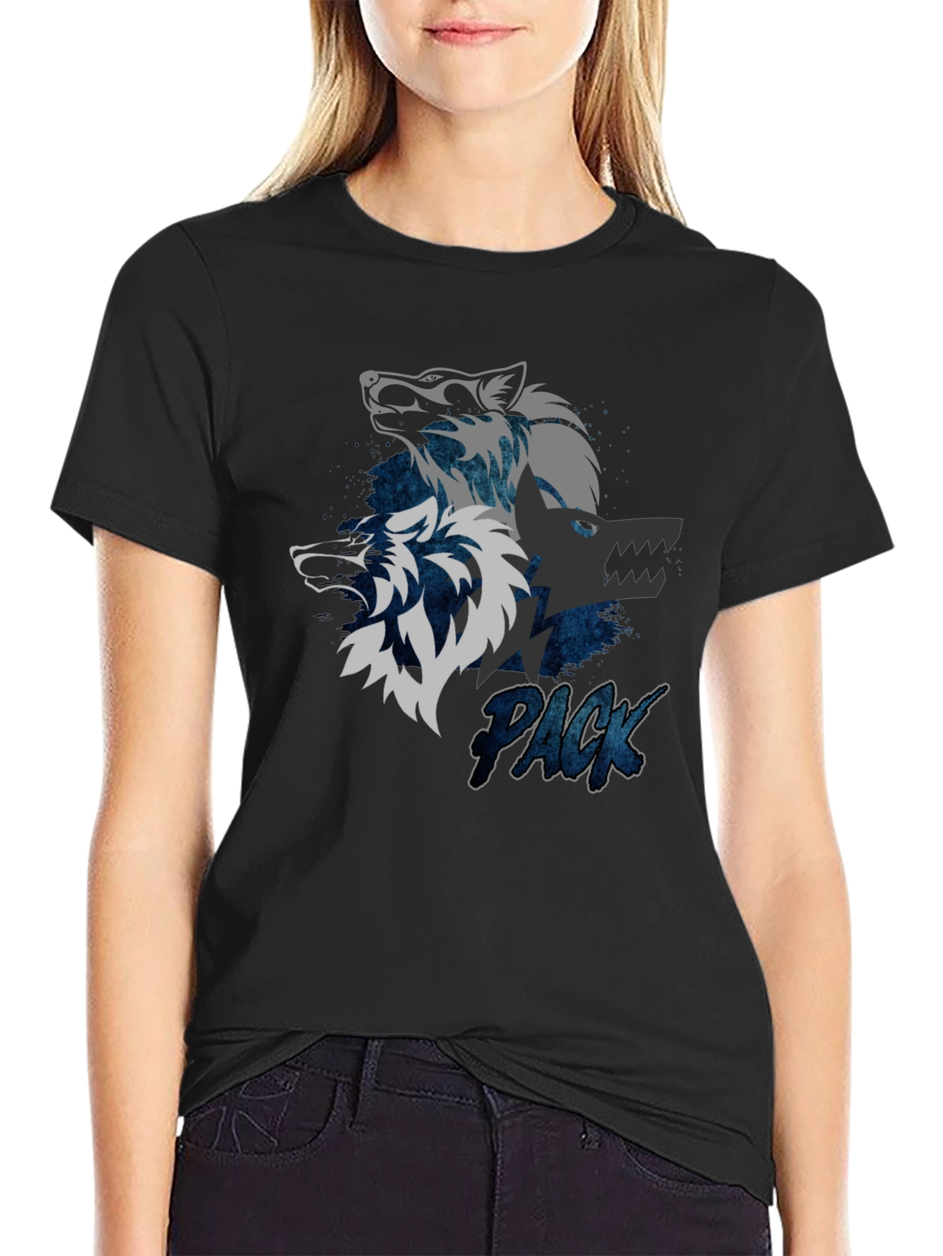 Wolf Pack Graphic Tee - Cool Design