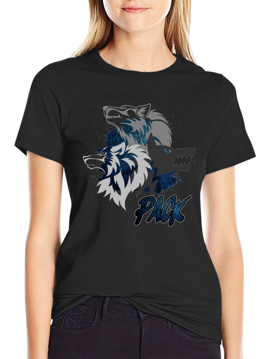 Wolf Pack Graphic Tee - Cool Design