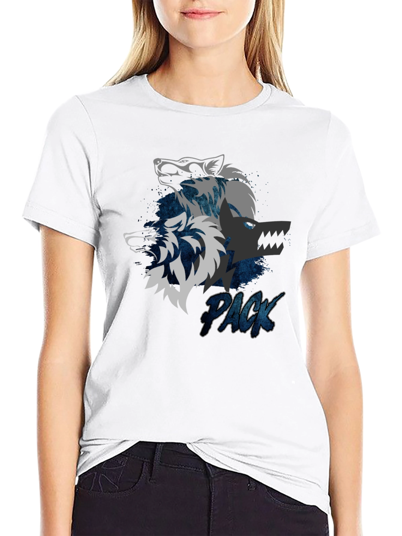 Wolf Pack Graphic Tee - Cool Design
