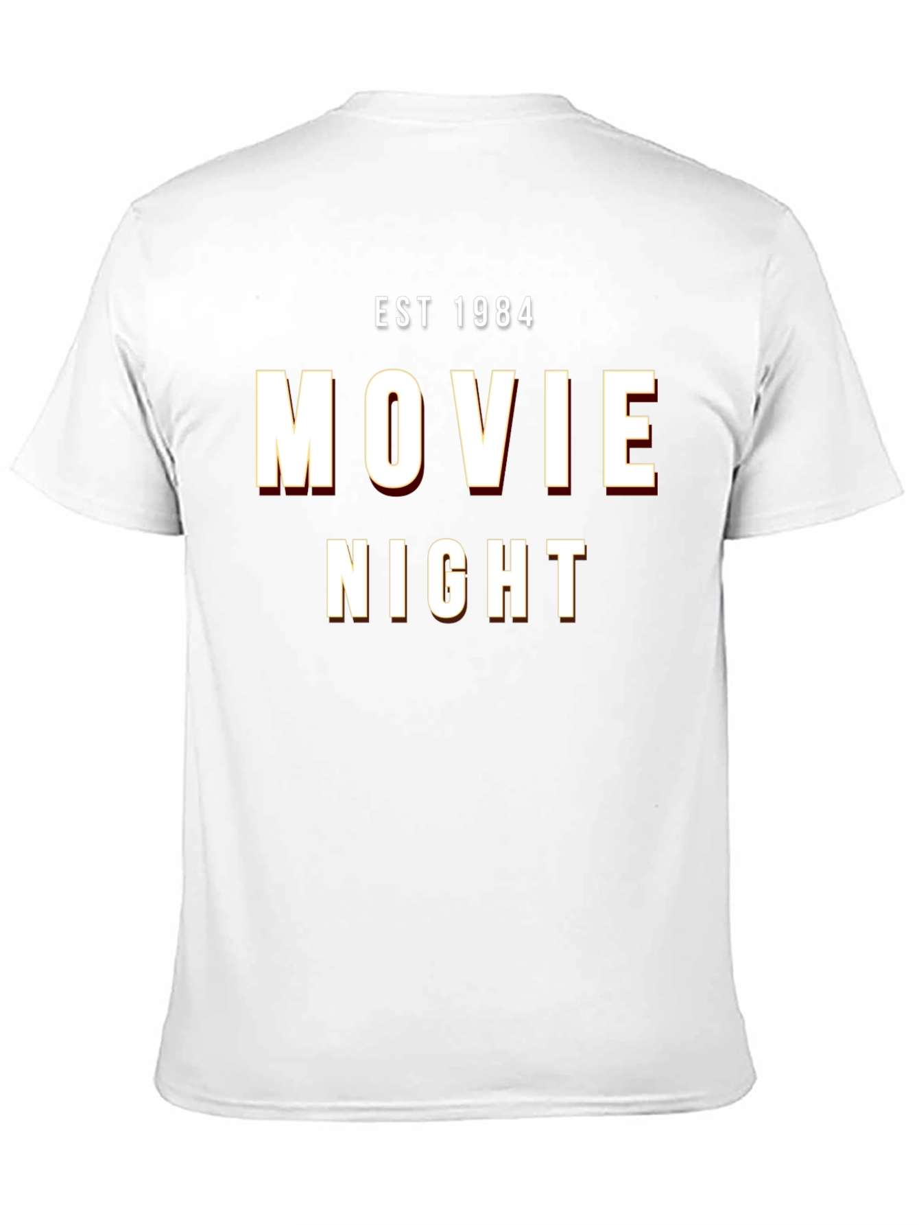 Movie Night EST 1984 Black Graphic Tee
