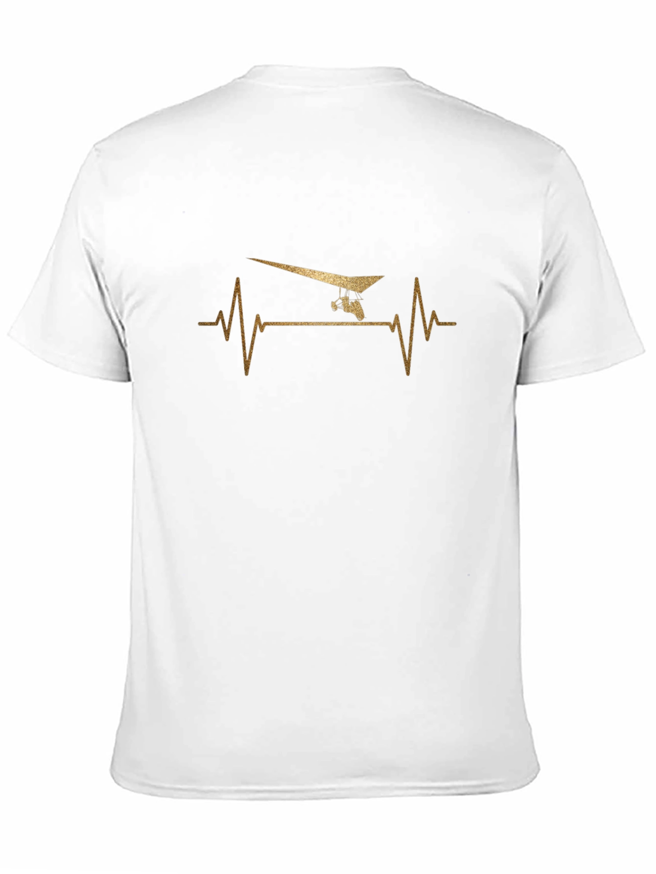 Hang Gliding Heartbeat T-Shirt - Black