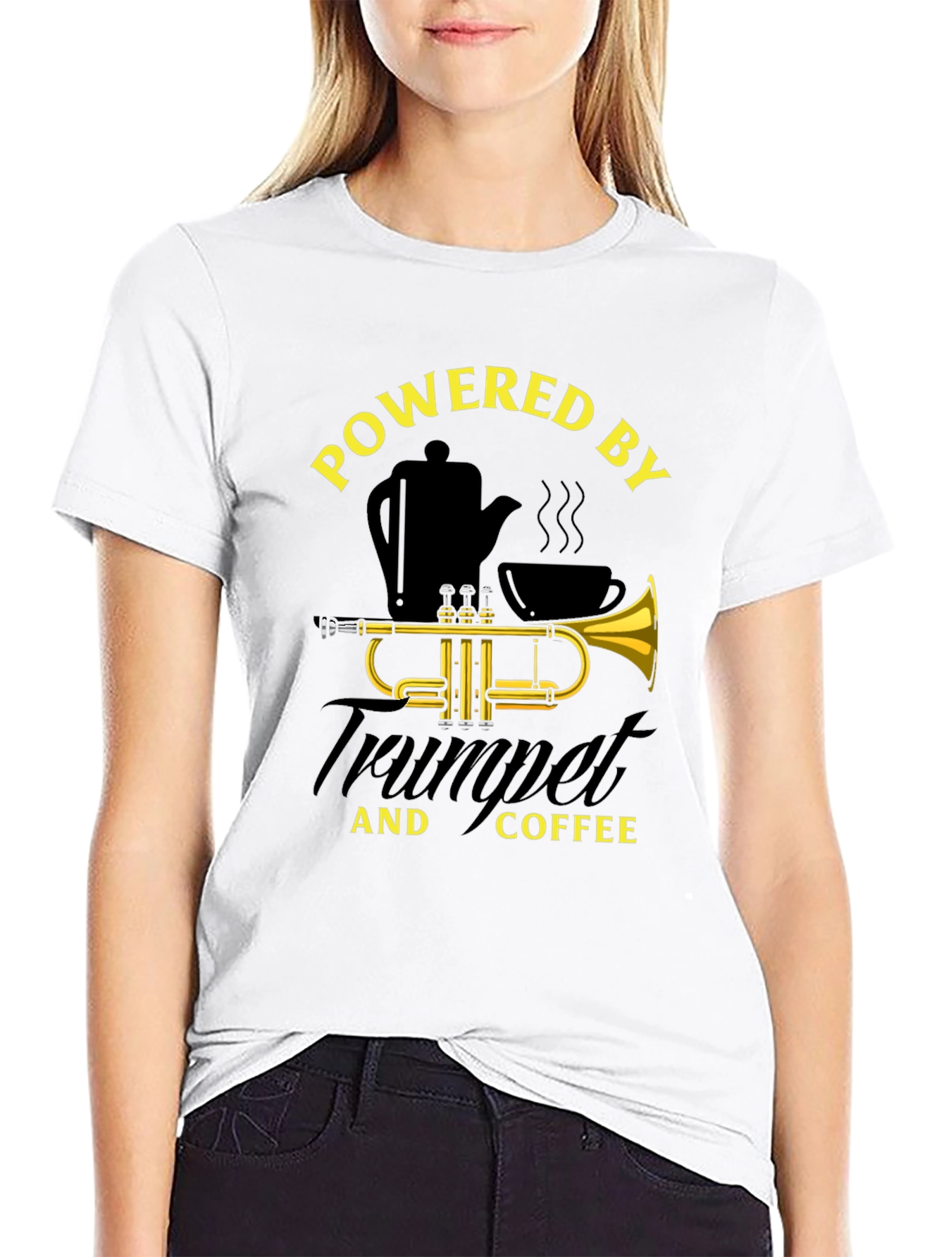 Powered by Trumpet and Coffee T-Shirt