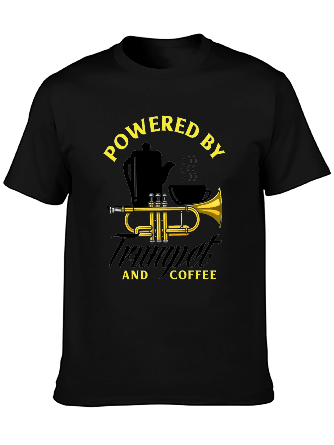 Powered by Trumpet and Coffee T-Shirt