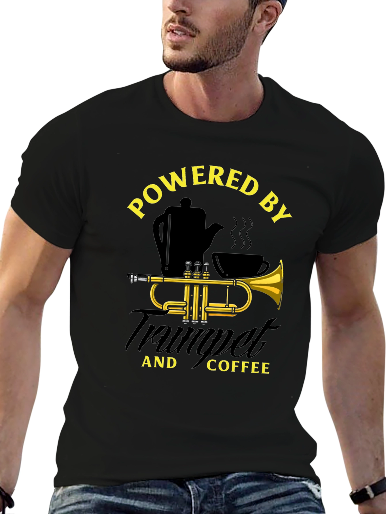 Powered by Trumpet and Coffee T-Shirt
