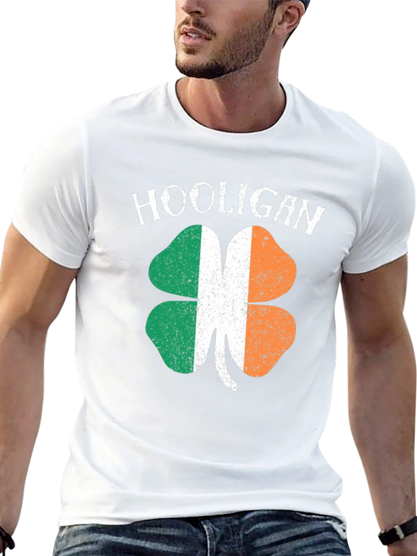 Irish Hooligan St. Patricks Day Shamrock T-Shirt