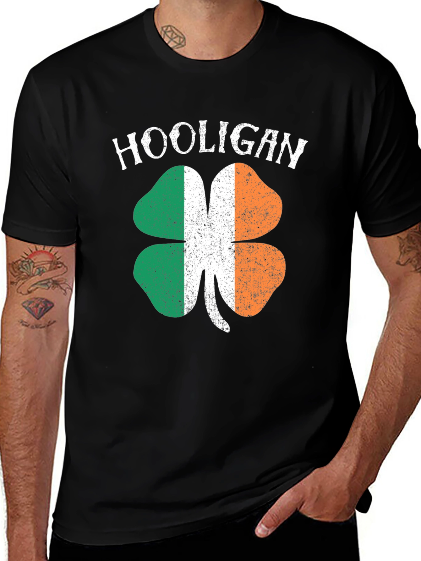 Irish Hooligan St. Patricks Day Shamrock T-Shirt
