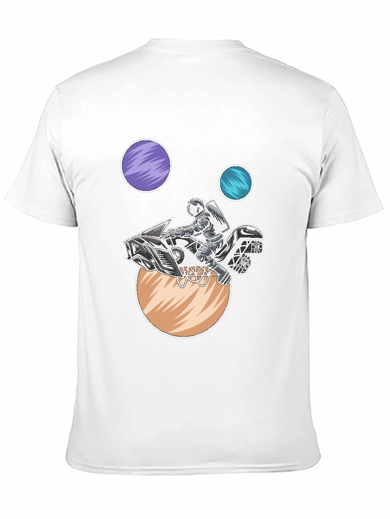 Astronaut Motorcycle Space T-Shirt