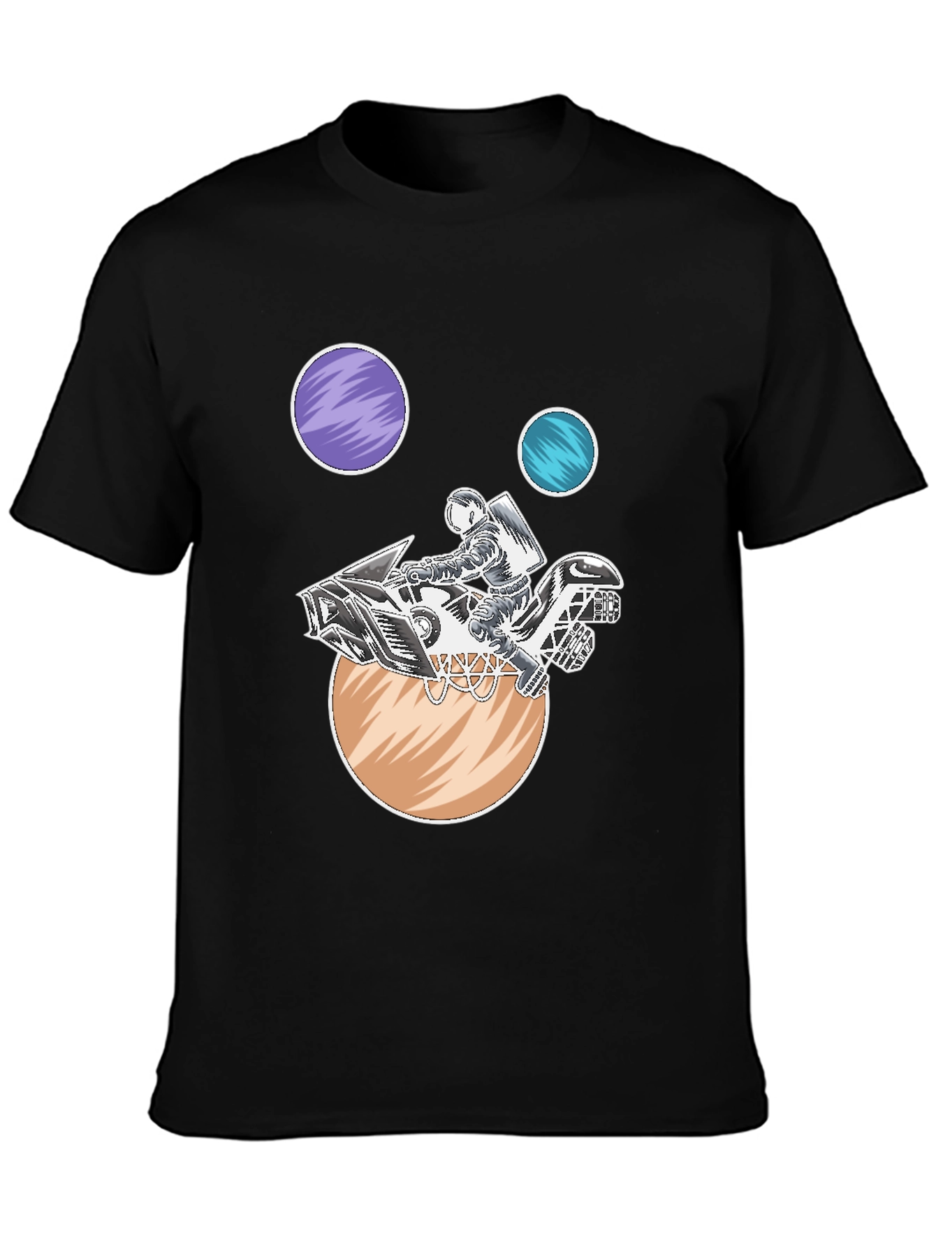 Astronaut Motorcycle Space T-Shirt