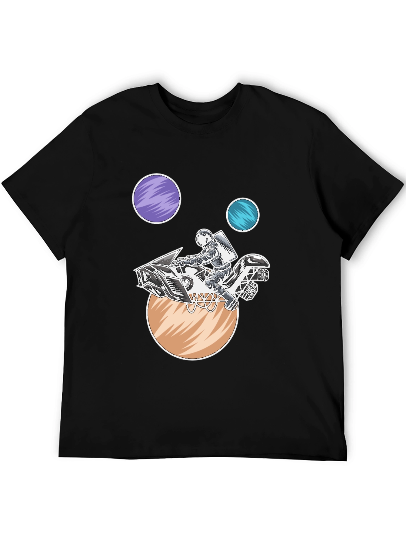 Astronaut Motorcycle Space T-Shirt