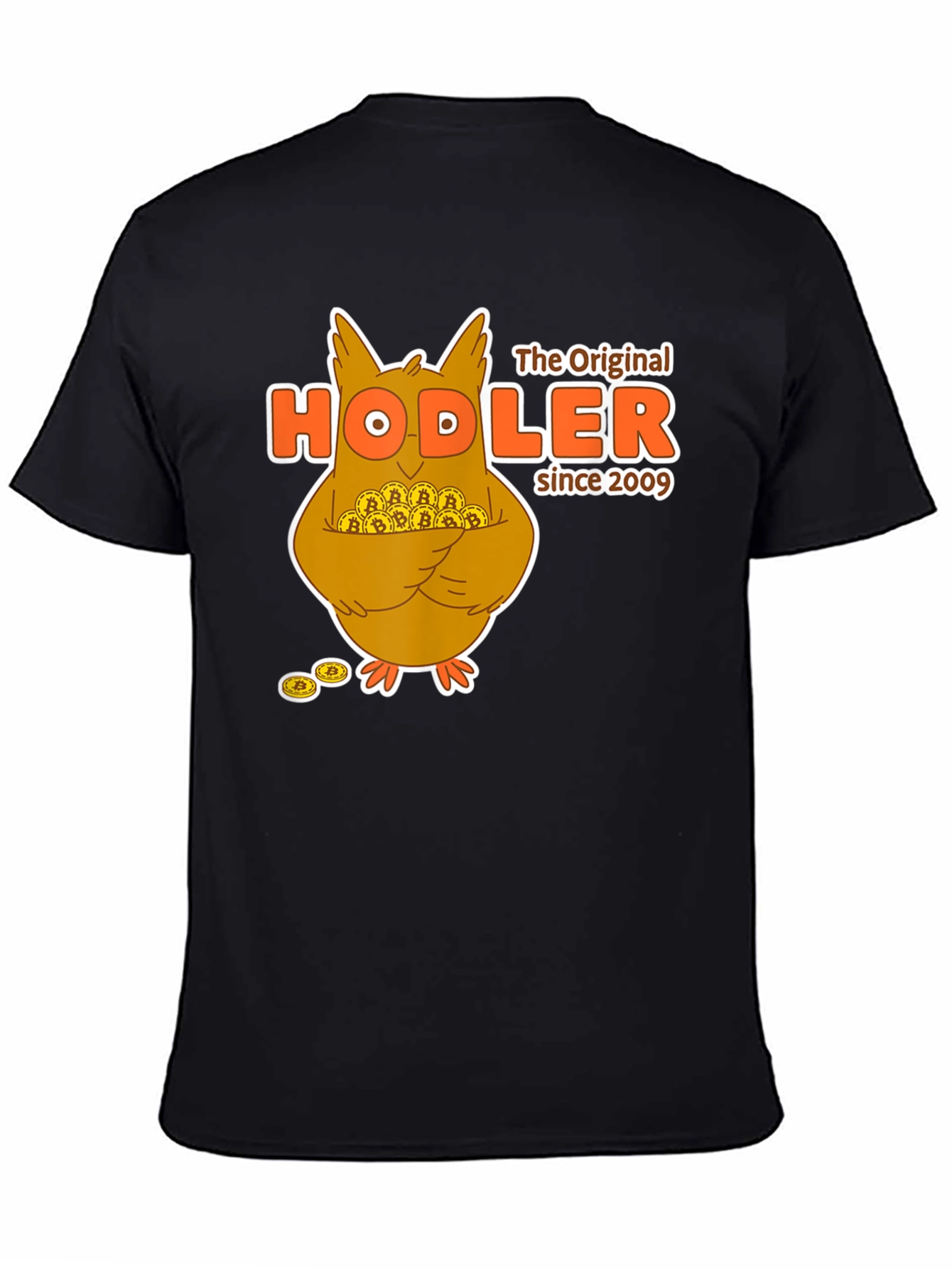 Bitcoin HODLer T-Shirt - Crypto Owl Design