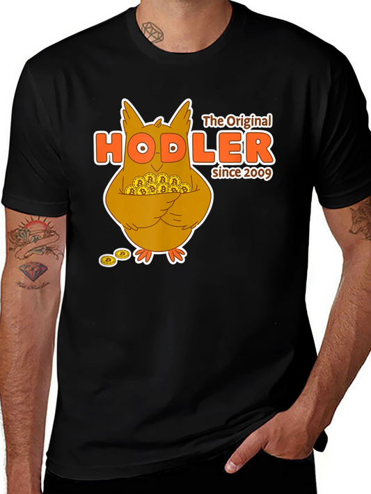 Bitcoin HODLer T-Shirt - Crypto Owl Design