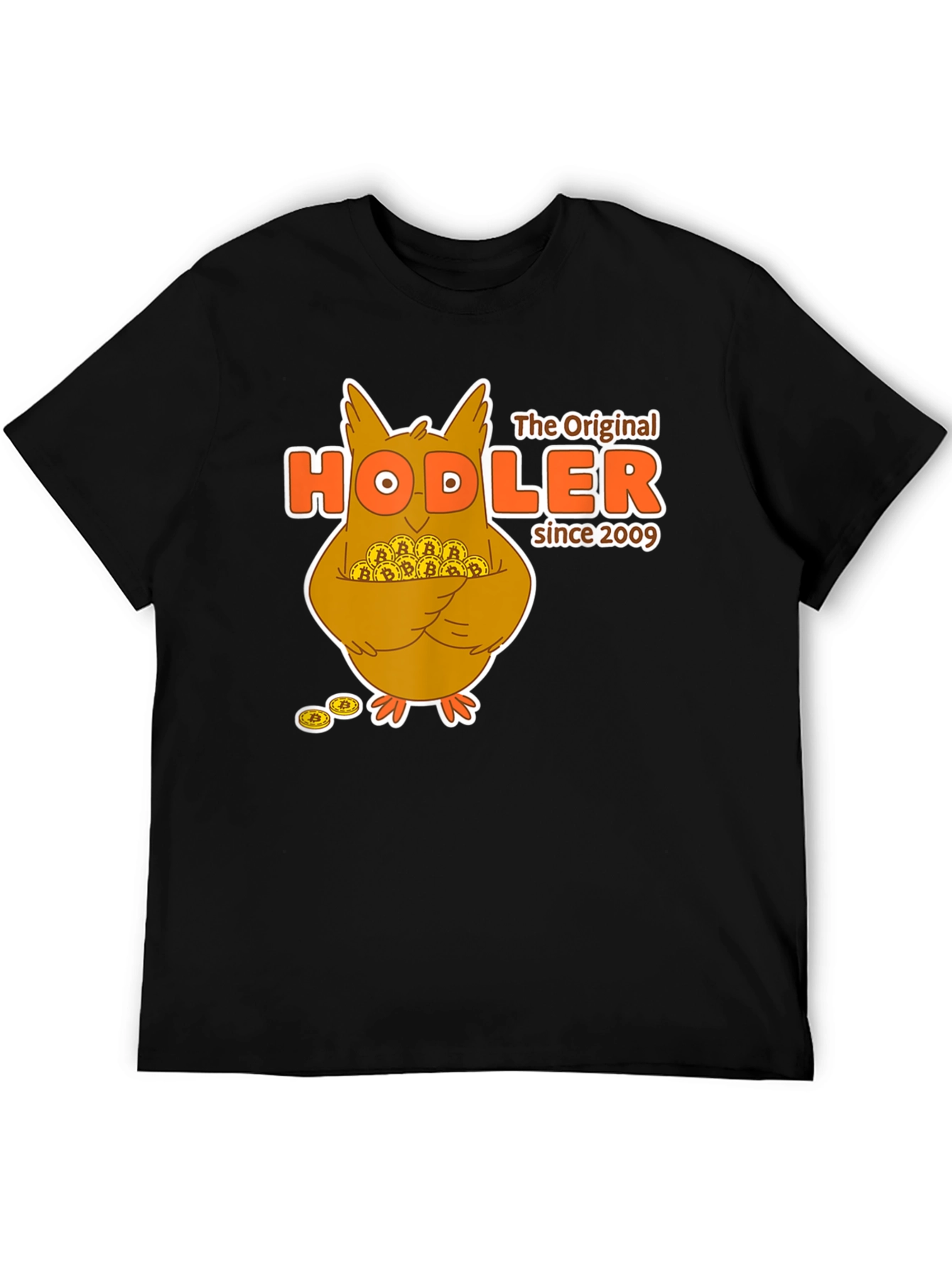 Bitcoin HODLer T-Shirt - Crypto Owl Design