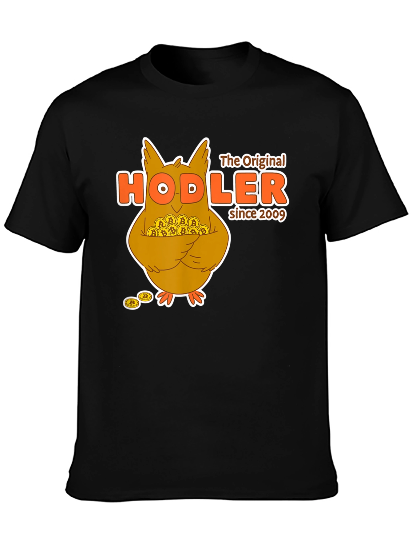 Bitcoin HODLer T-Shirt - Crypto Owl Design
