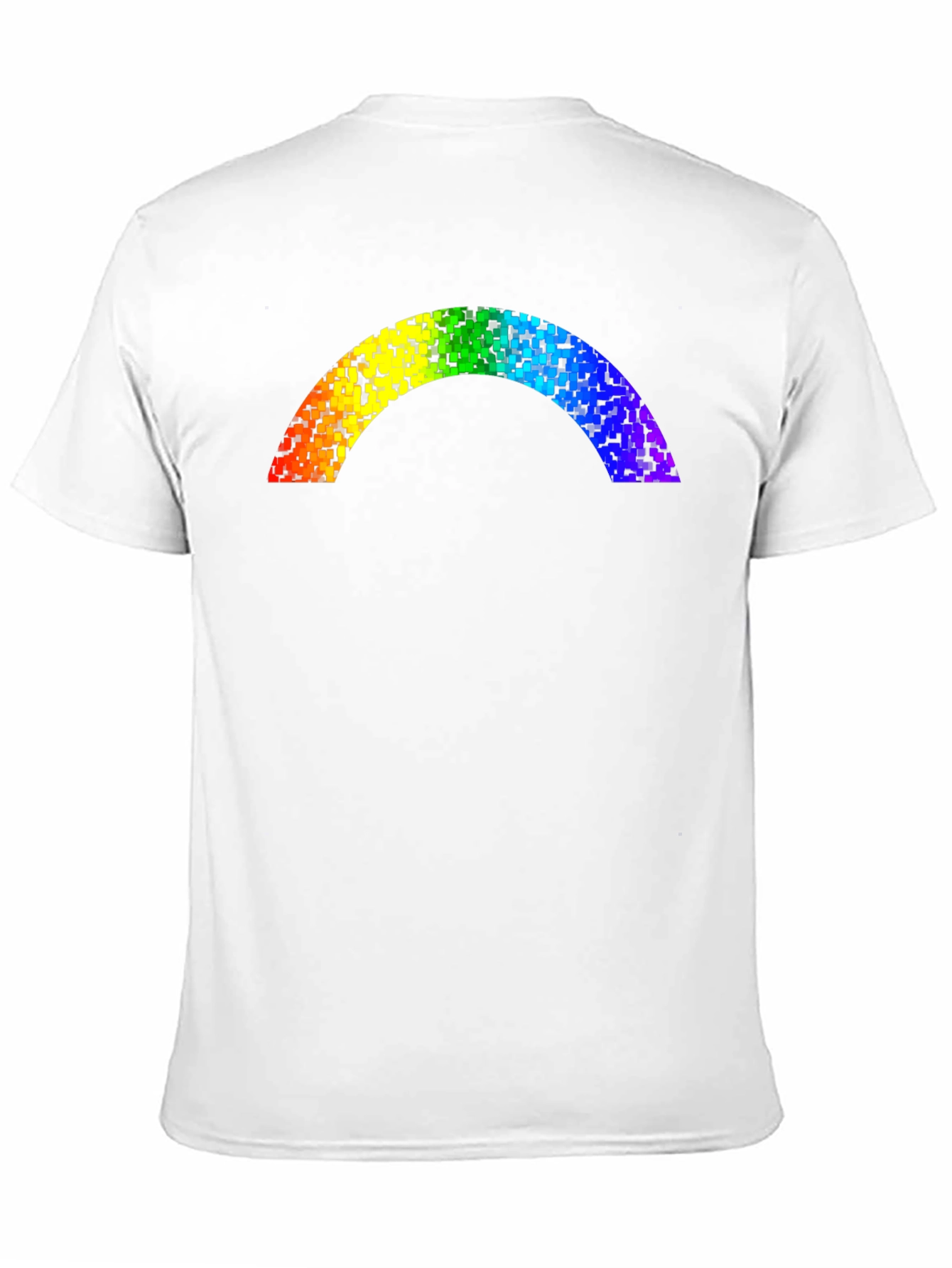 Rainbow Pixel Arch Black T-Shirt