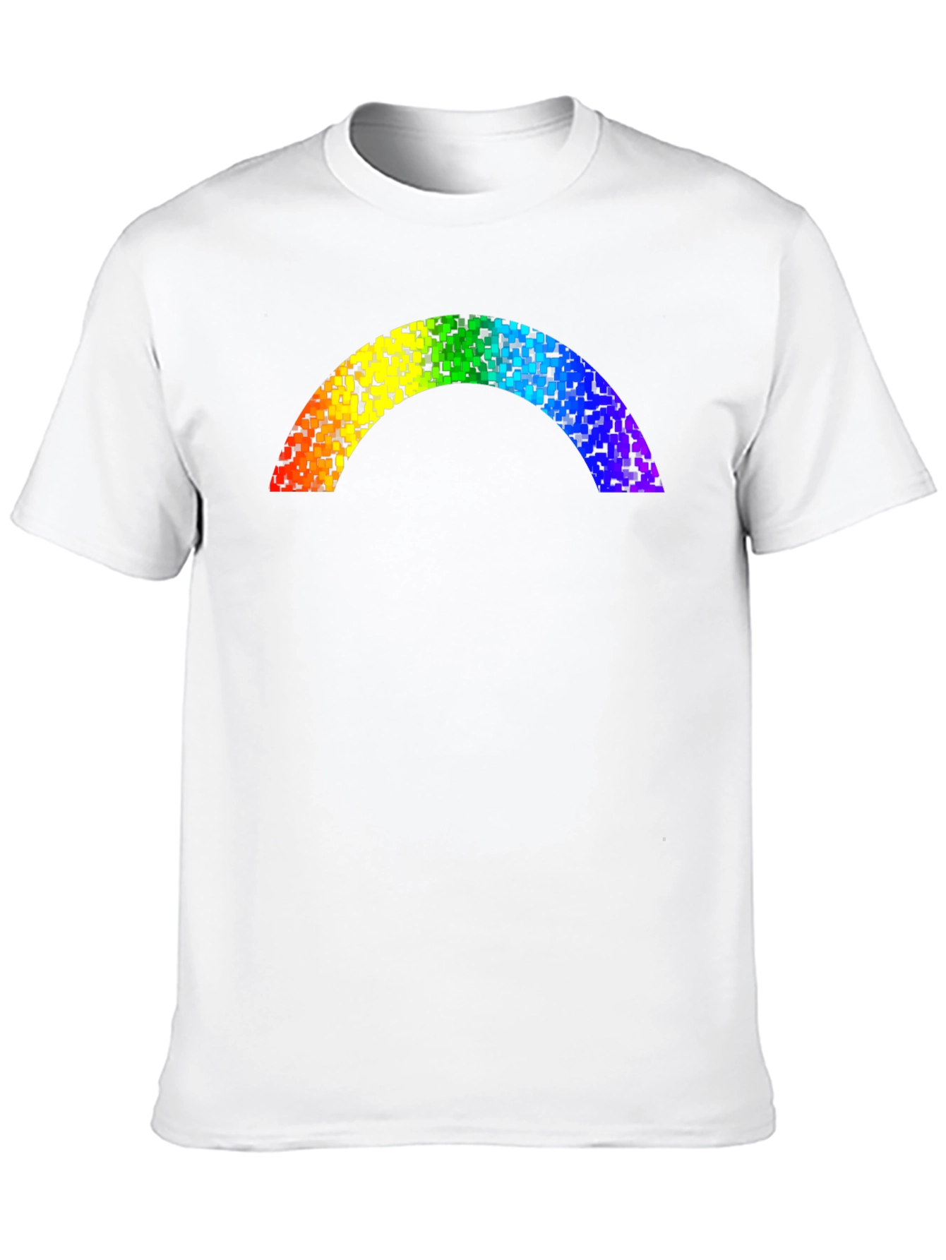 Rainbow Pixel Arch Black T-Shirt