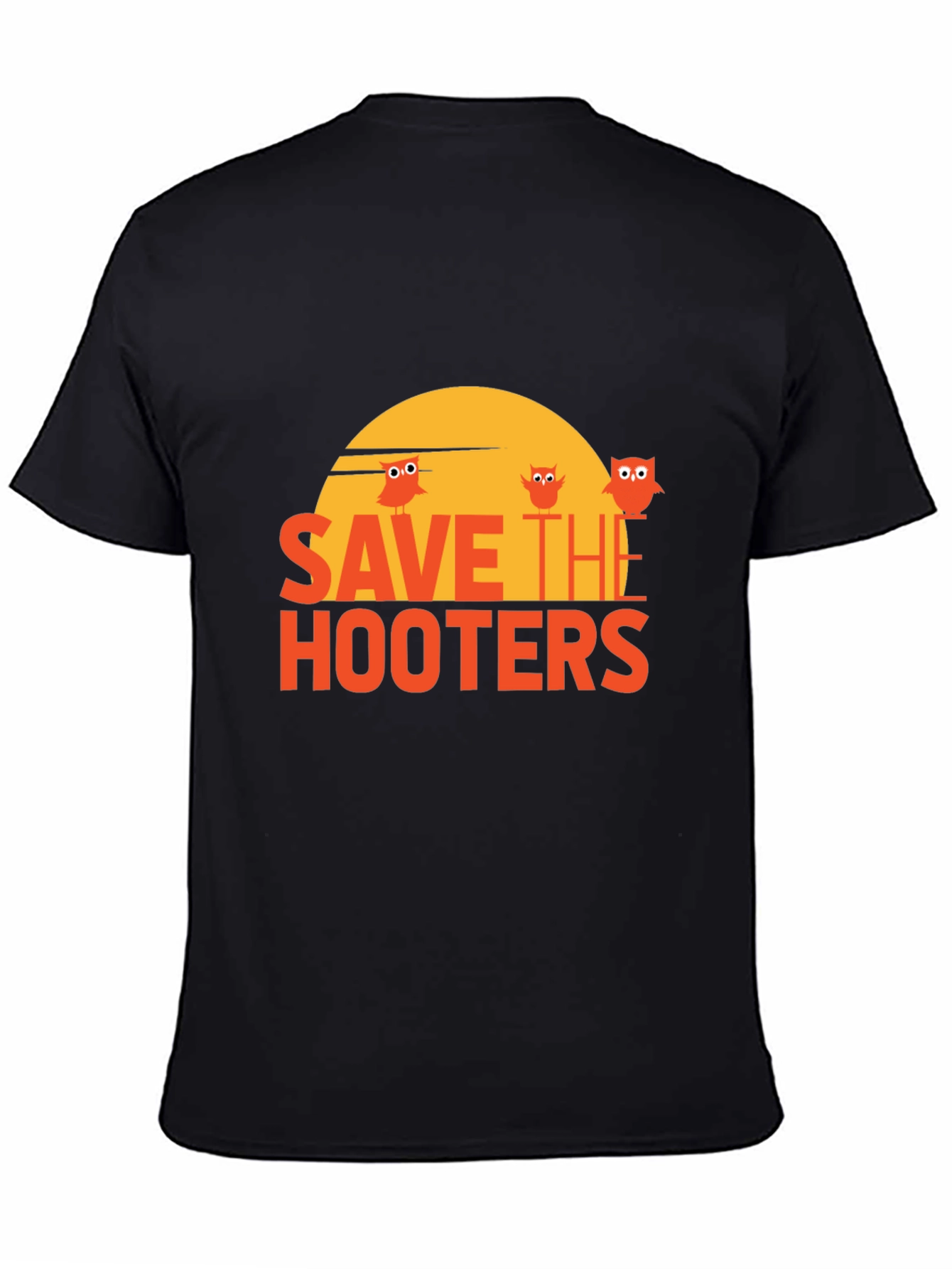 Save The Hooters Graphic T-Shirt - Novelty Tee