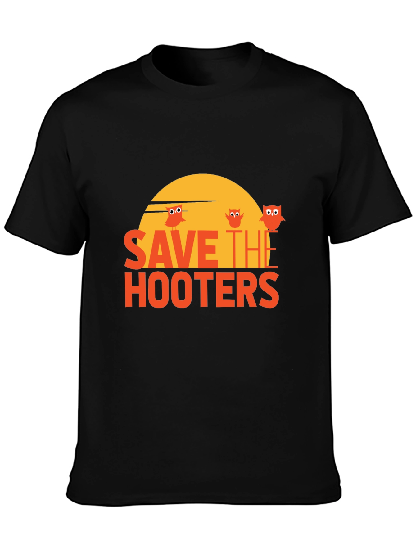 Save The Hooters Graphic T-Shirt - Novelty Tee