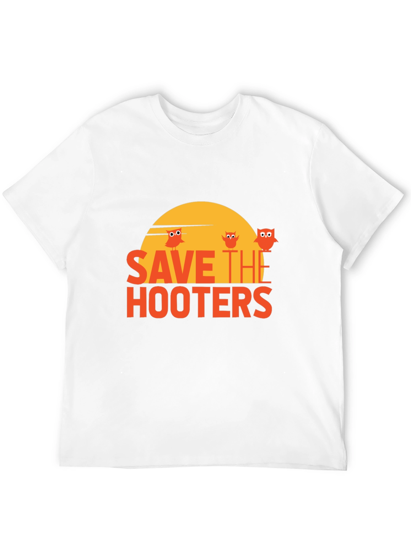 Save The Hooters Graphic T-Shirt - Novelty Tee