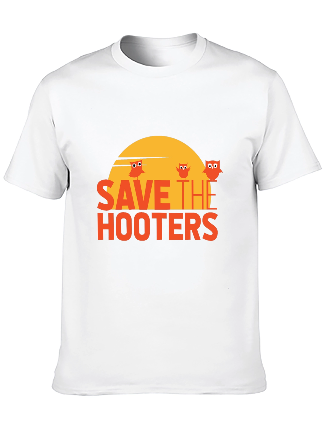Save The Hooters Graphic T-Shirt - Novelty Tee