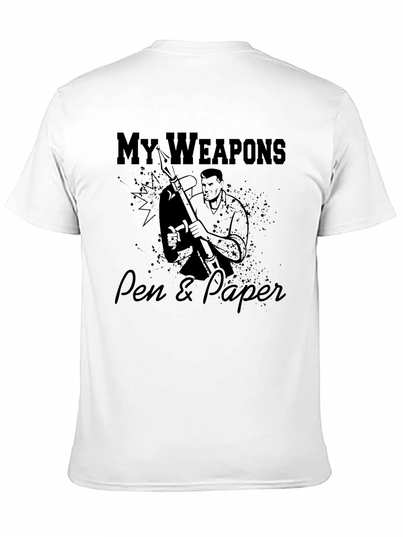 My Weapons Pen & Paper Graphic T-Shirt