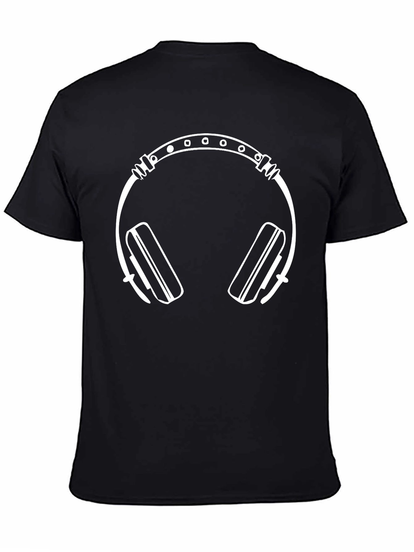 Cool Graphic Tee: Headphones Design