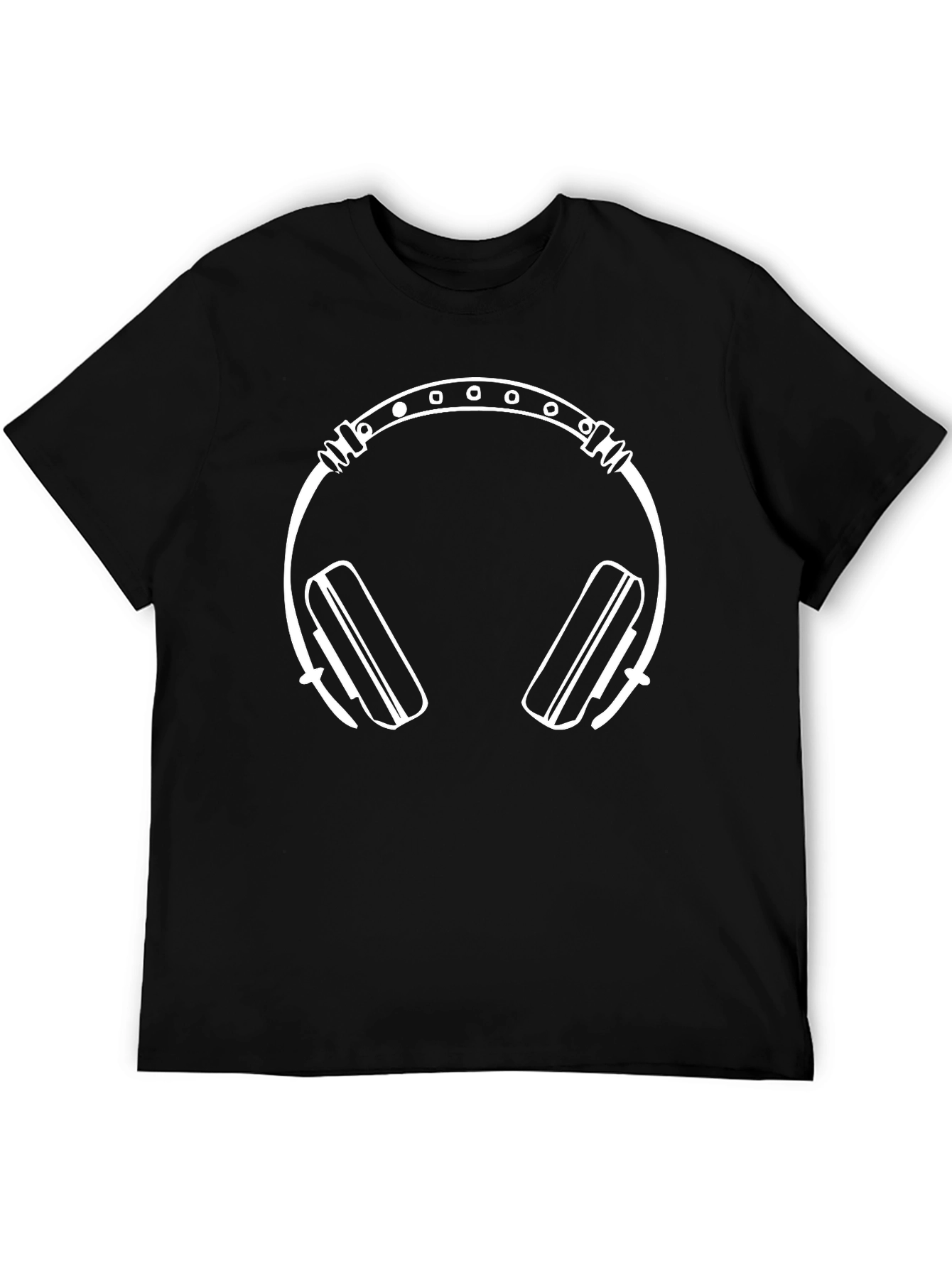 Cool Graphic Tee: Headphones Design