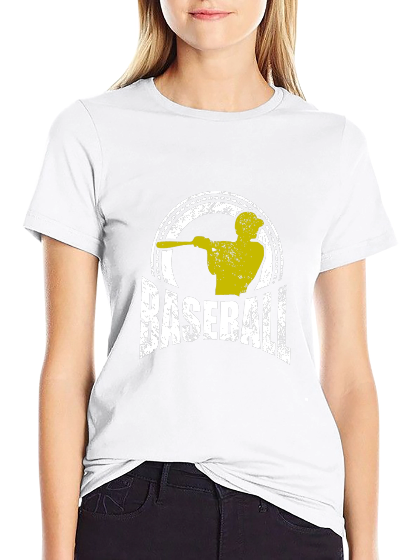 Baseball Graphic T-Shirt - Black Cotton Tee