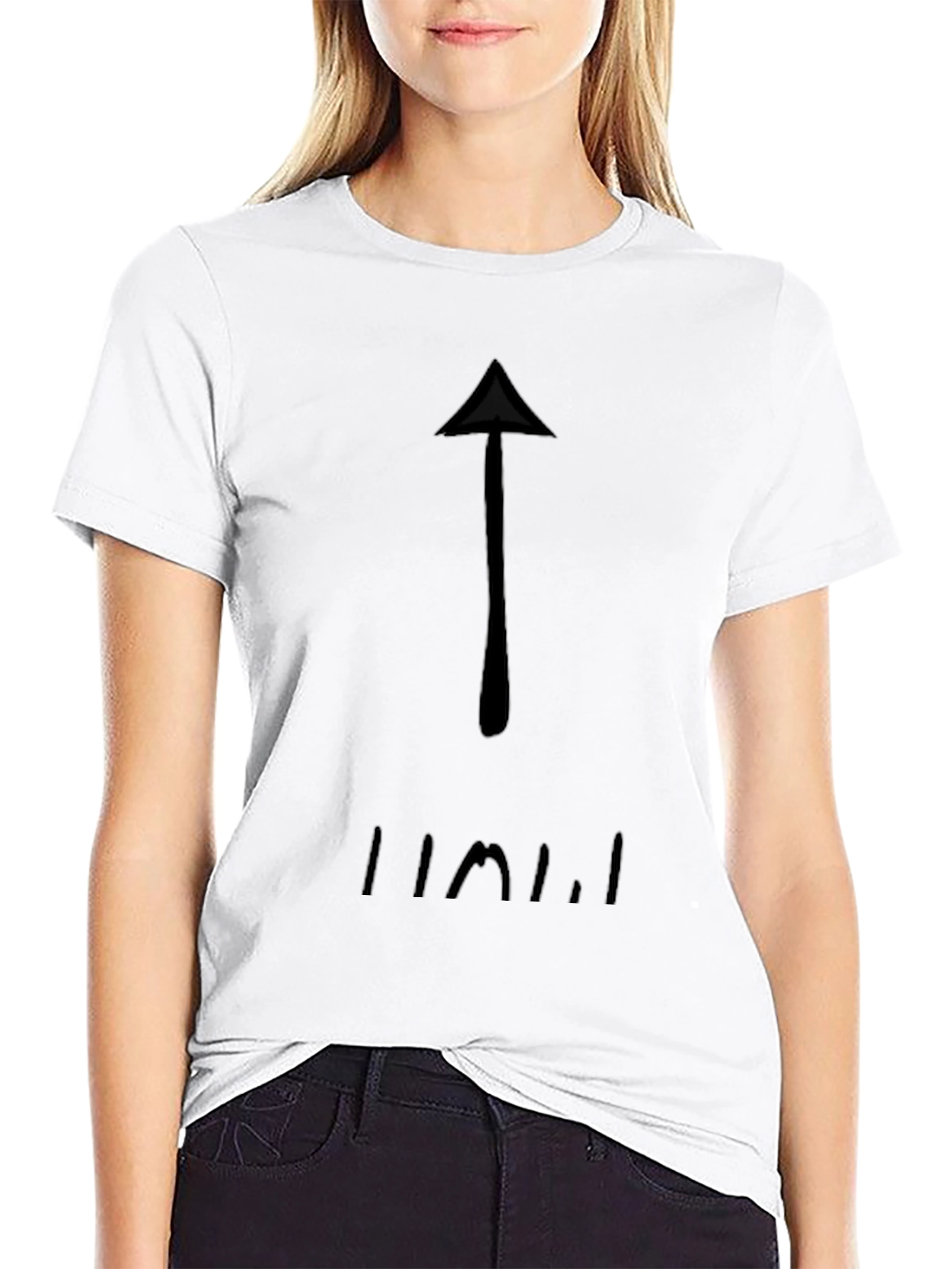 Arrow Graphic Black T-Shirt - Casual Style