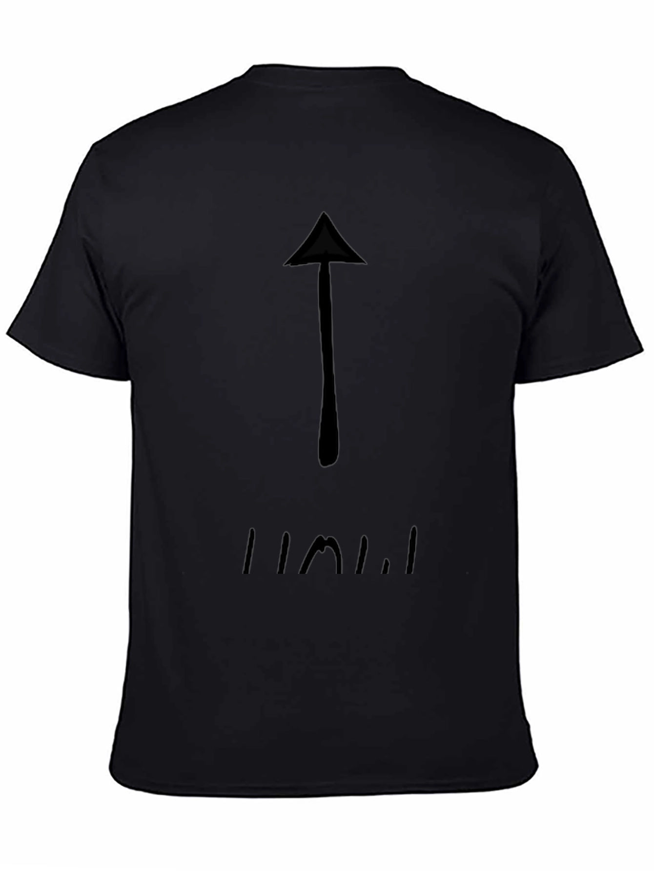 Arrow Graphic Black T-Shirt - Casual Style