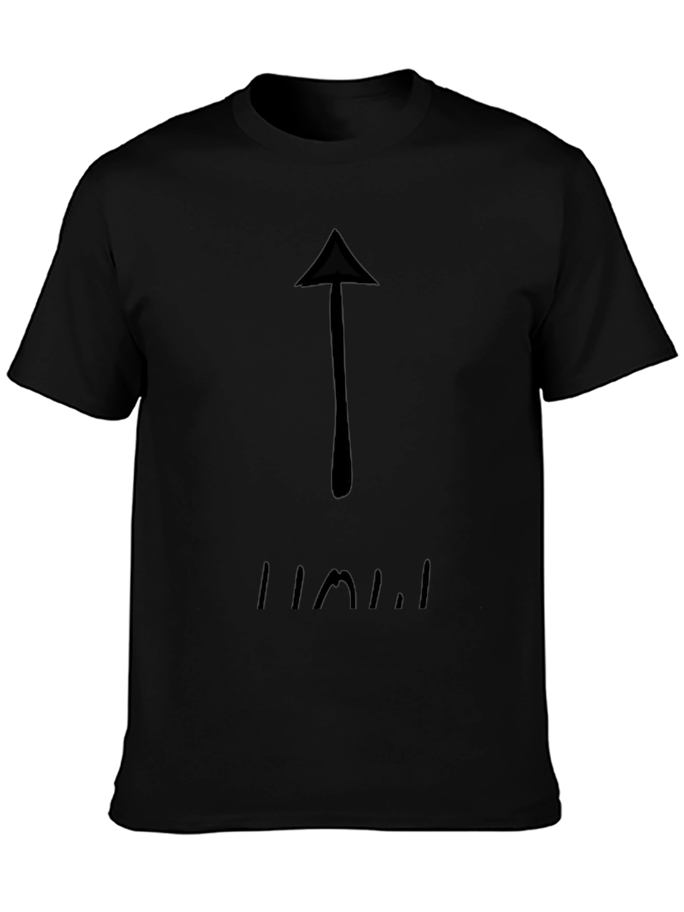 Arrow Graphic Black T-Shirt - Casual Style