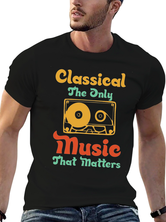 Classical Music Cassette Tape T-Shirt - Retro Style