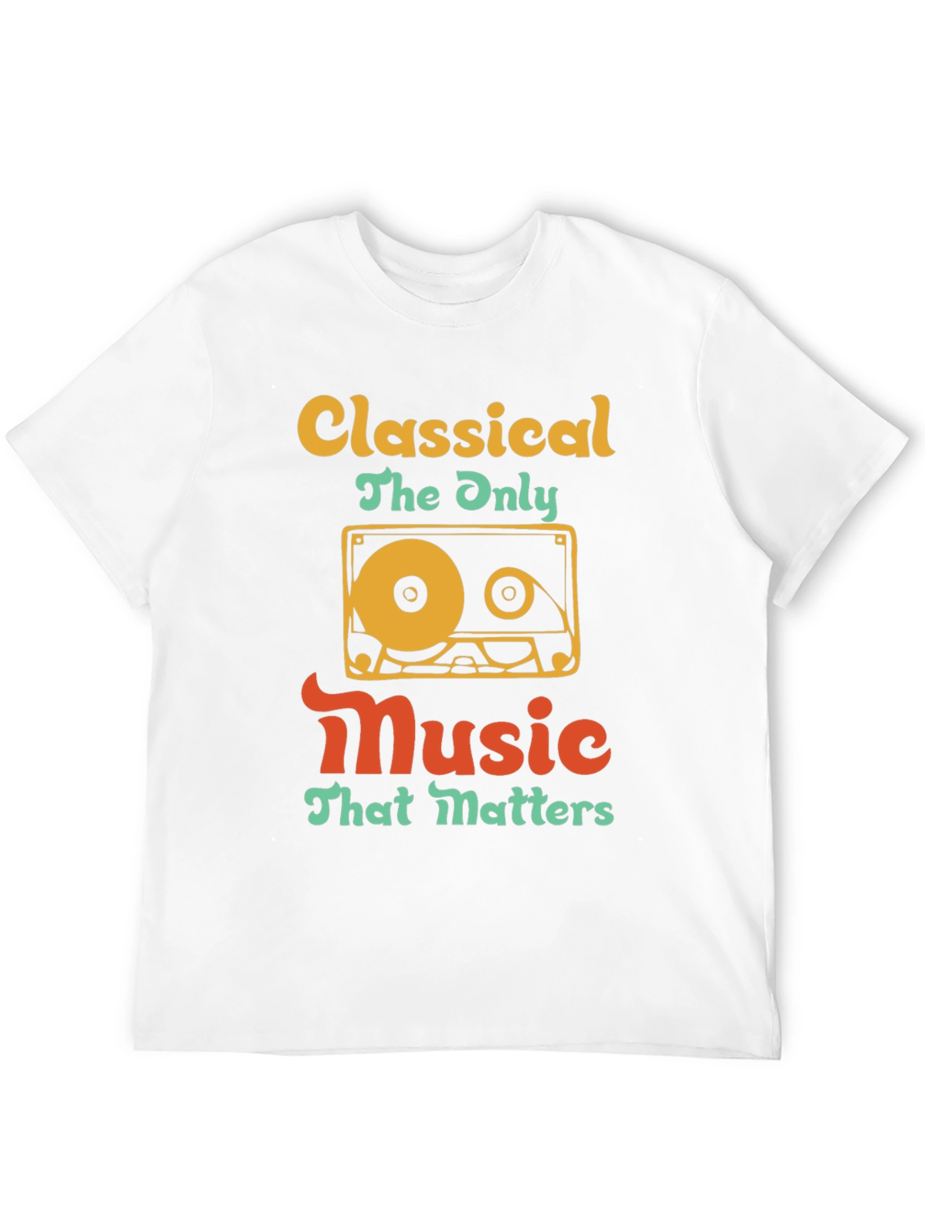 Classical Music Cassette Tape T-Shirt - Retro Style