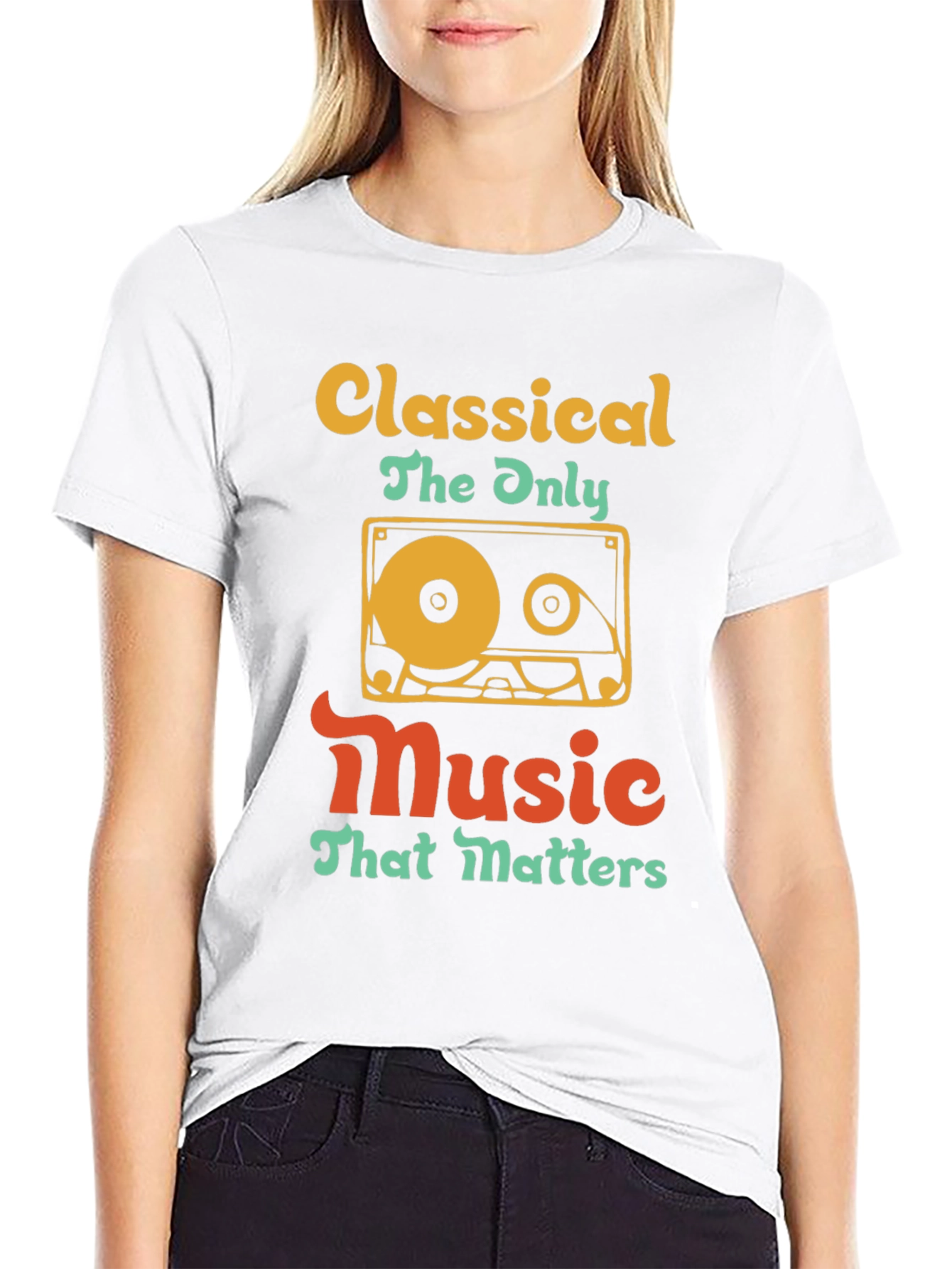 Classical Music Cassette Tape T-Shirt - Retro Style