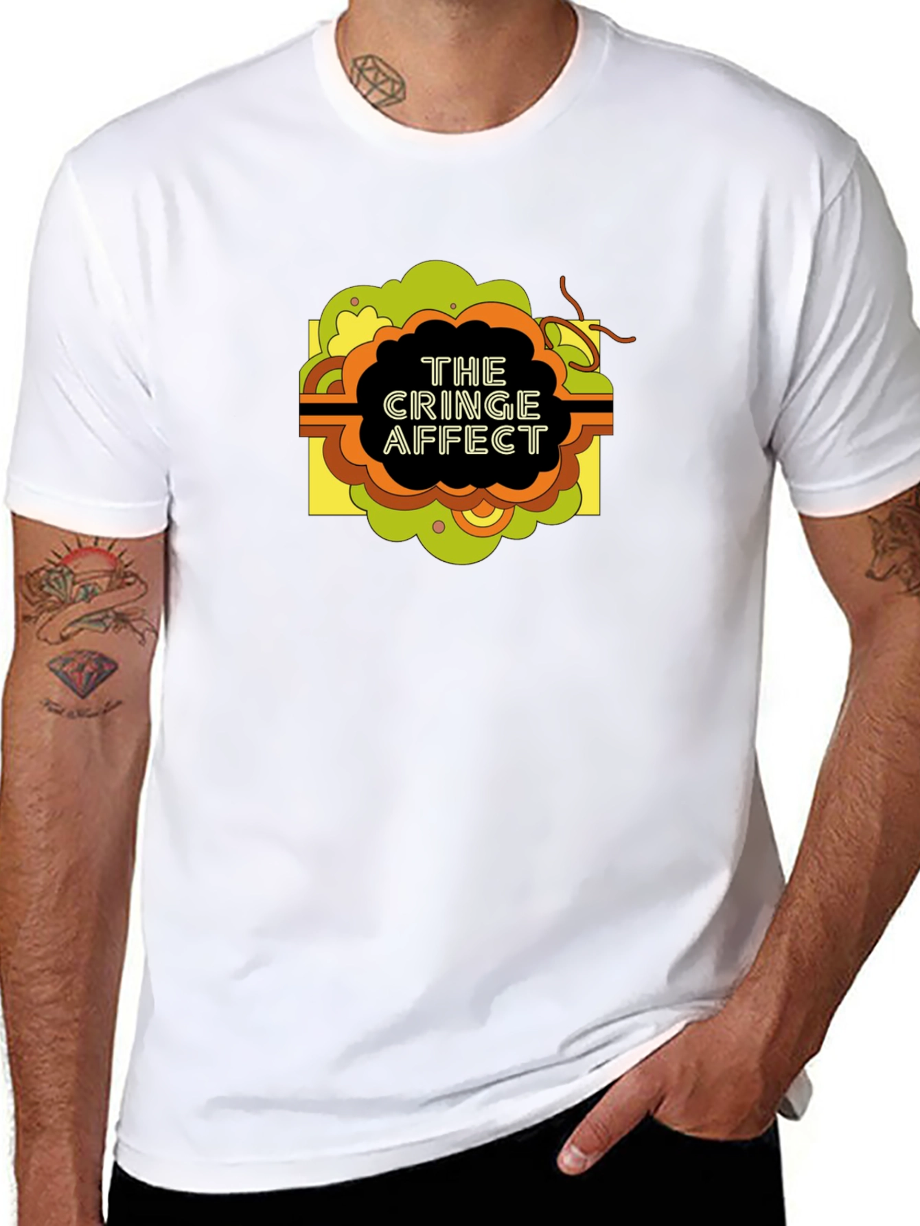 The Cringe Affect Graphic T-Shirt - Black