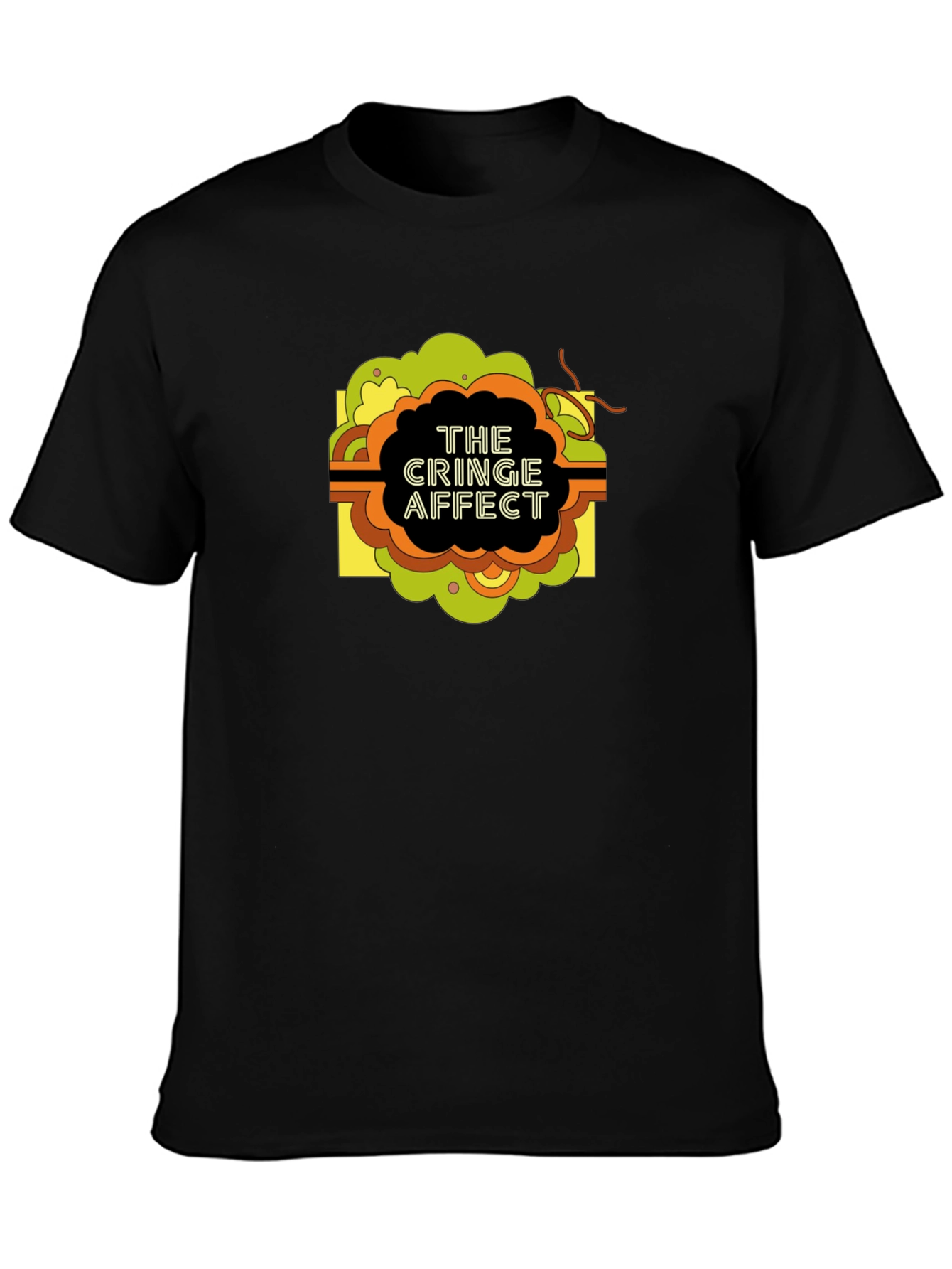 The Cringe Affect Graphic T-Shirt - Black