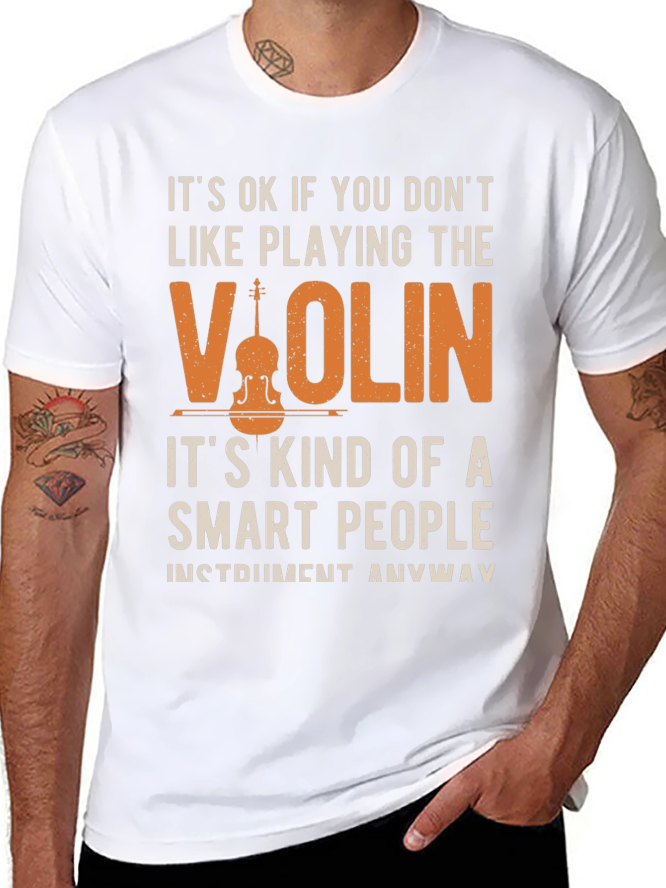 Violin Player T-Shirt - Smart People Instrument Tee