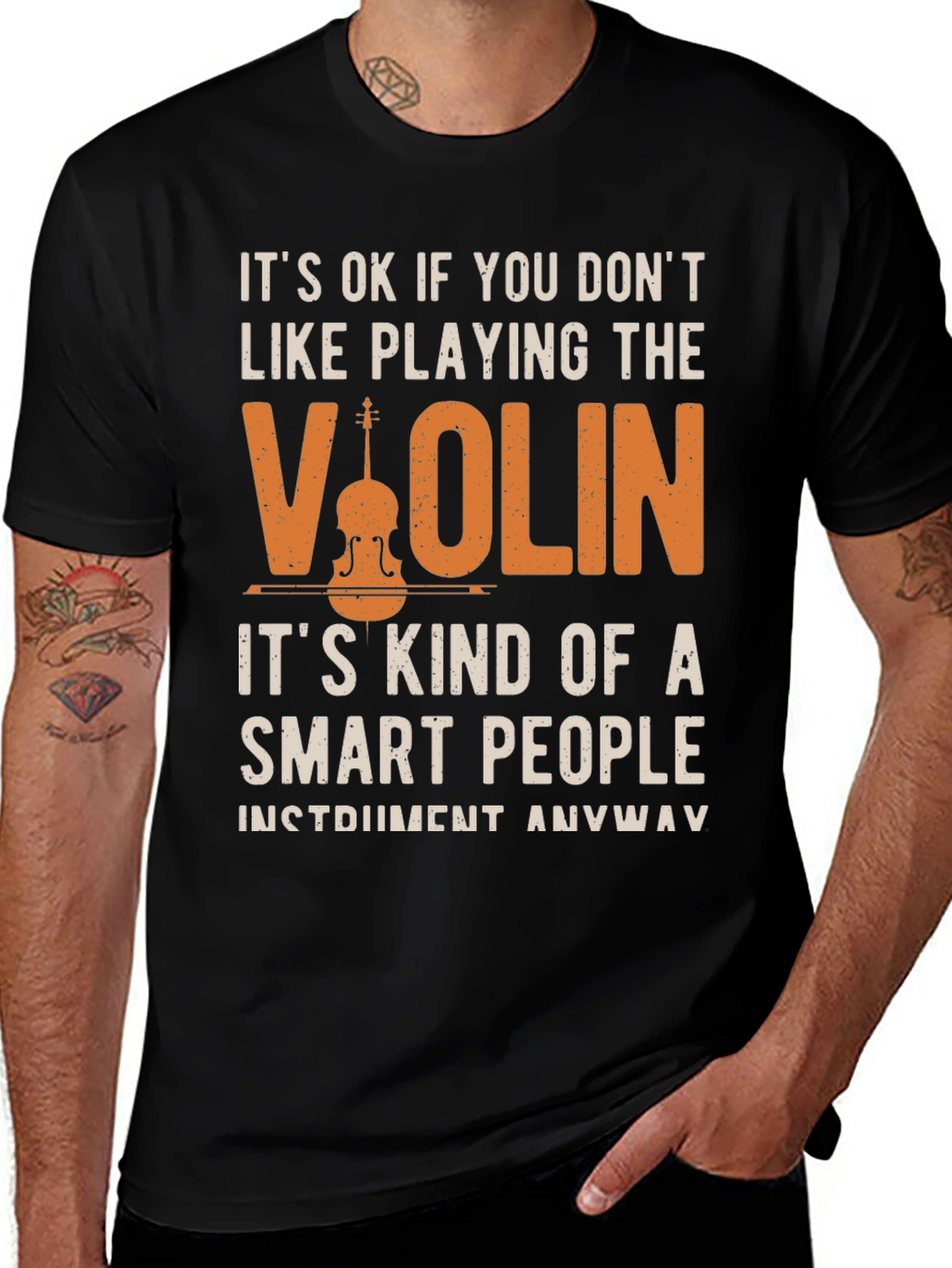 Violin Player T-Shirt - Smart People Instrument Tee