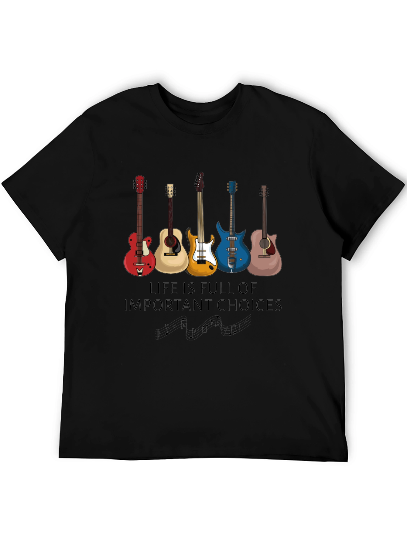 Guitar Choices T-Shirt - Music Lover Apparel