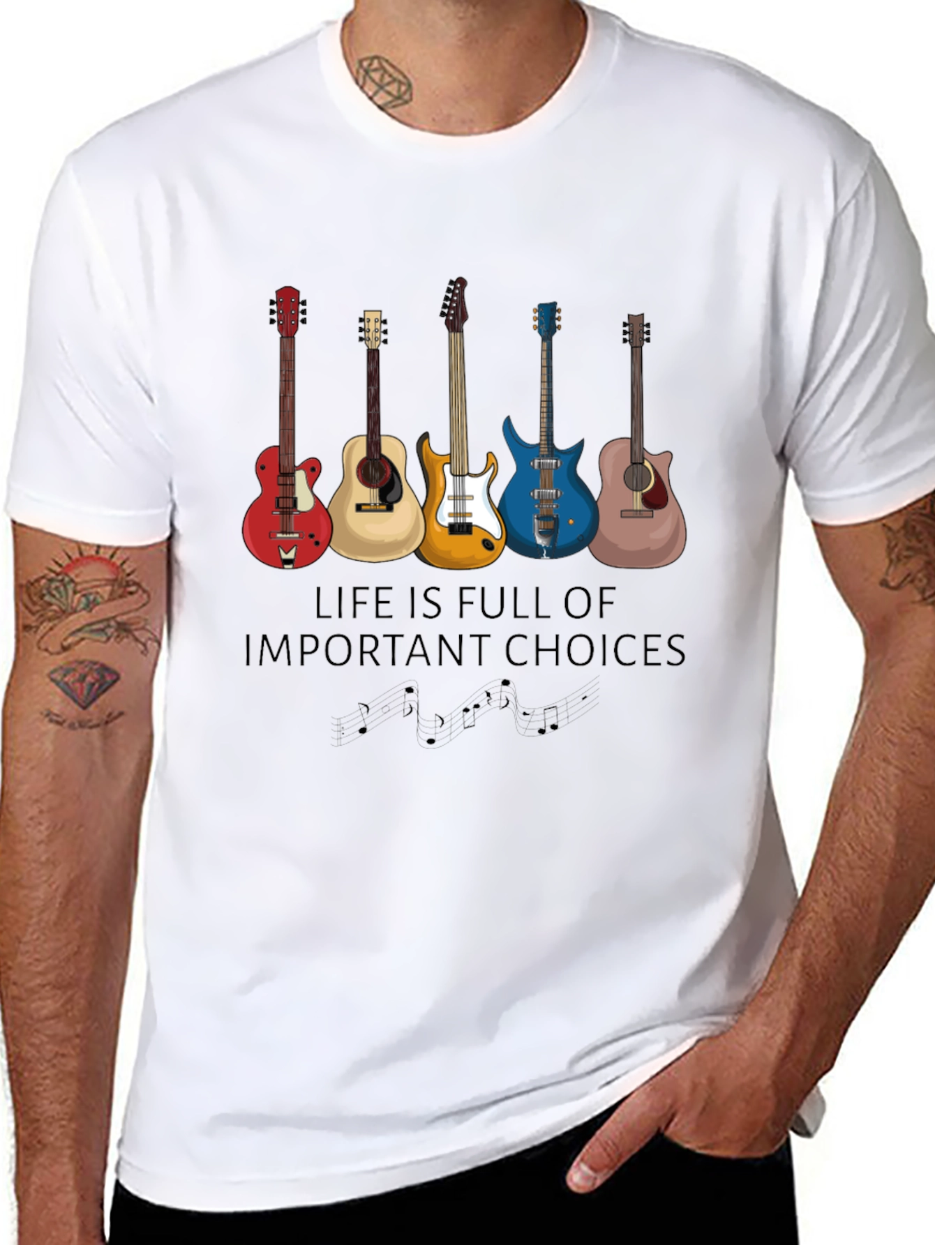 Guitar Choices T-Shirt - Music Lover Apparel
