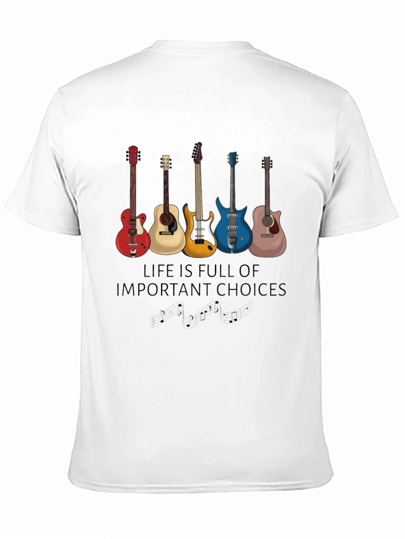Guitar Choices T-Shirt - Music Lover Apparel