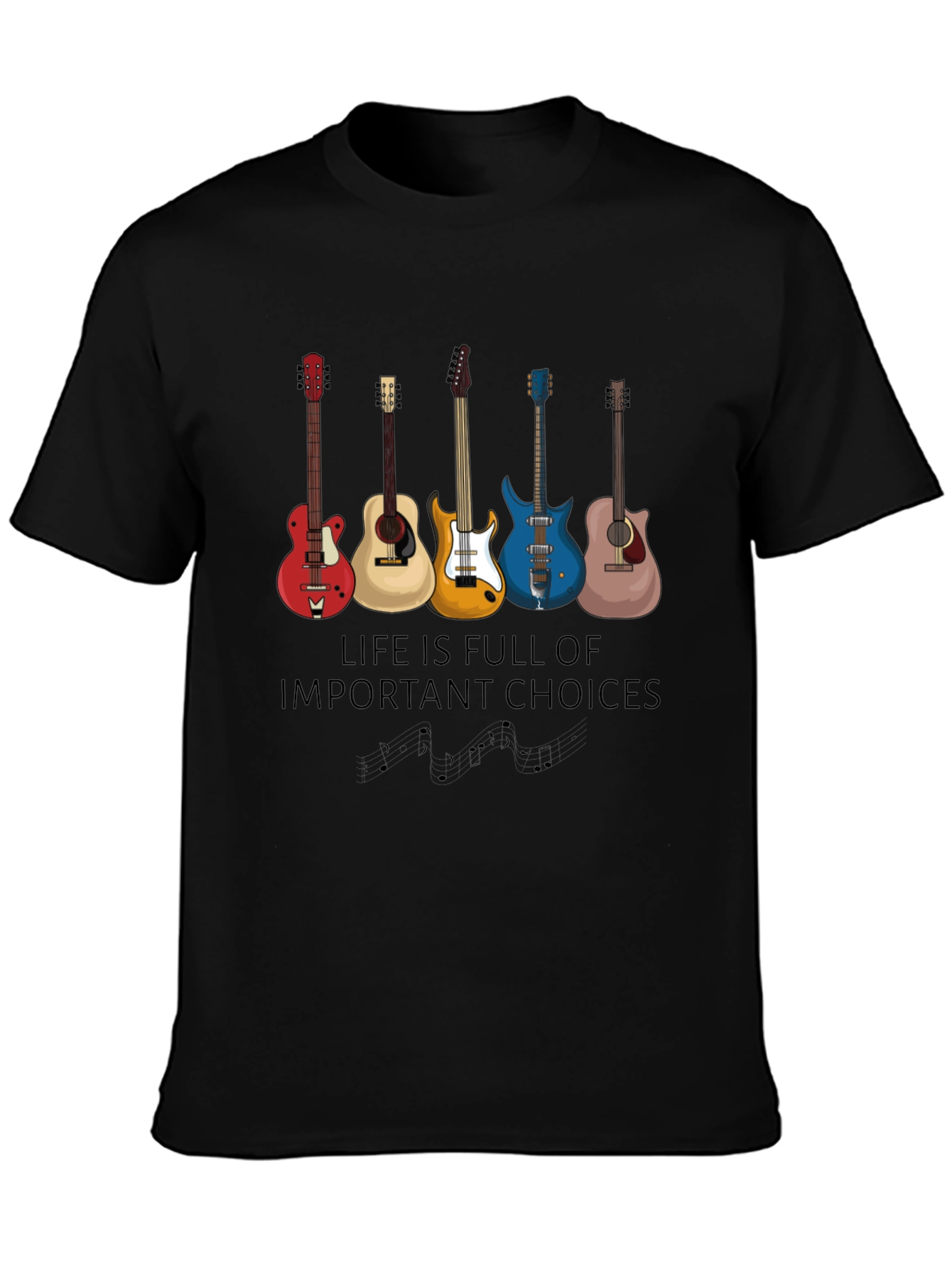 Guitar Choices T-Shirt - Music Lover Apparel