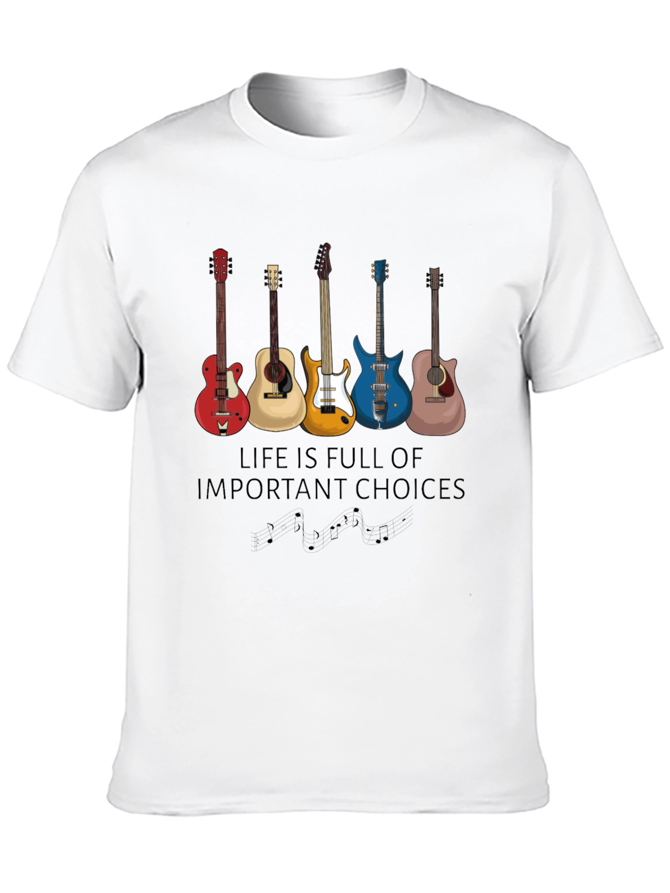Guitar Choices T-Shirt - Music Lover Apparel