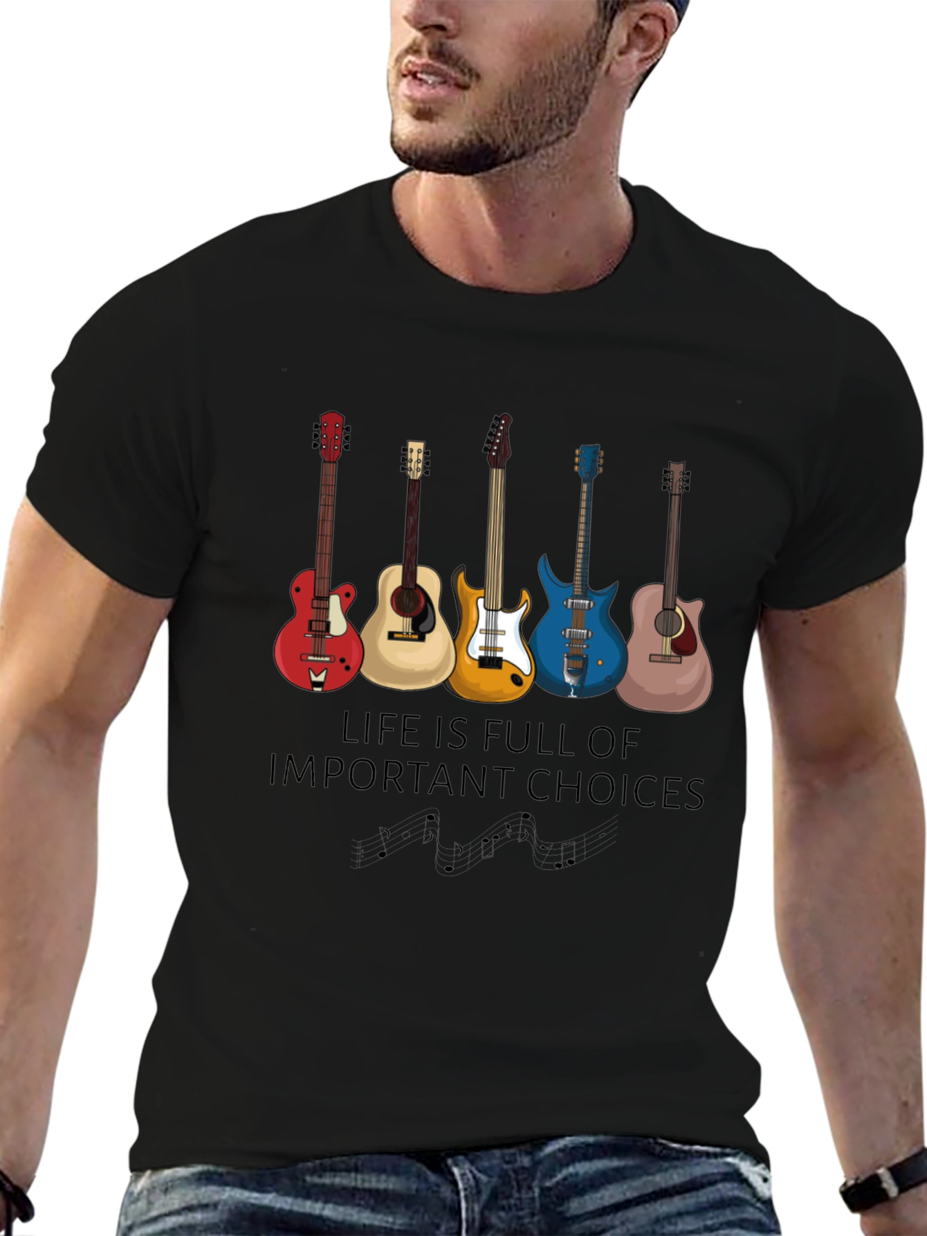 Guitar Choices T-Shirt - Music Lover Apparel