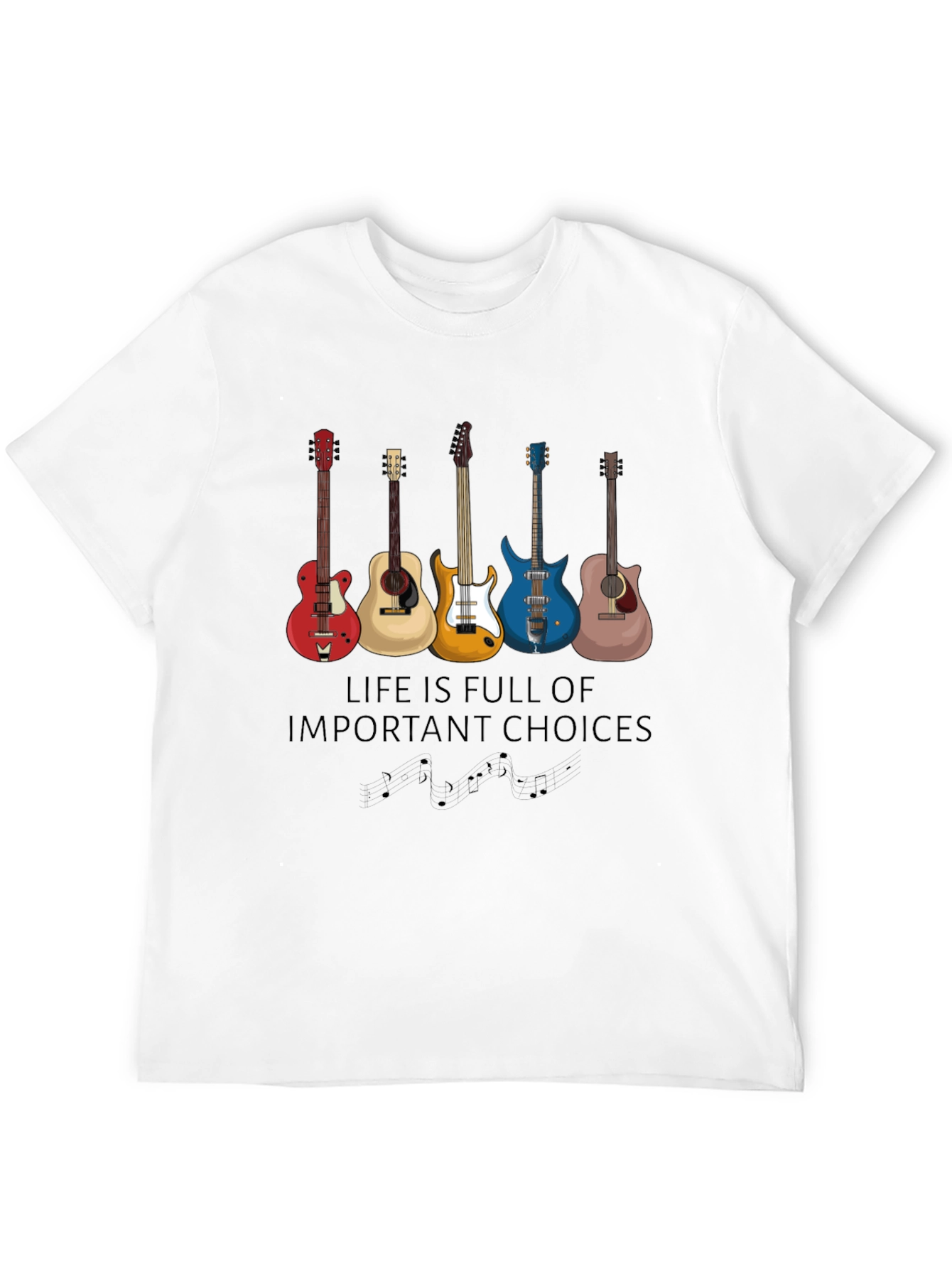 Guitar Choices T-Shirt - Music Lover Apparel