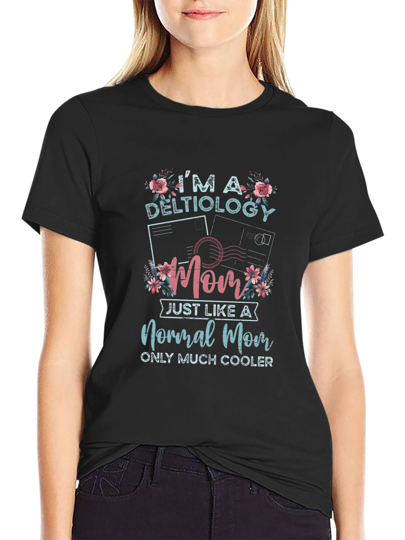 Deltiology Mom T-Shirt: Cool Postcard Collector Tee