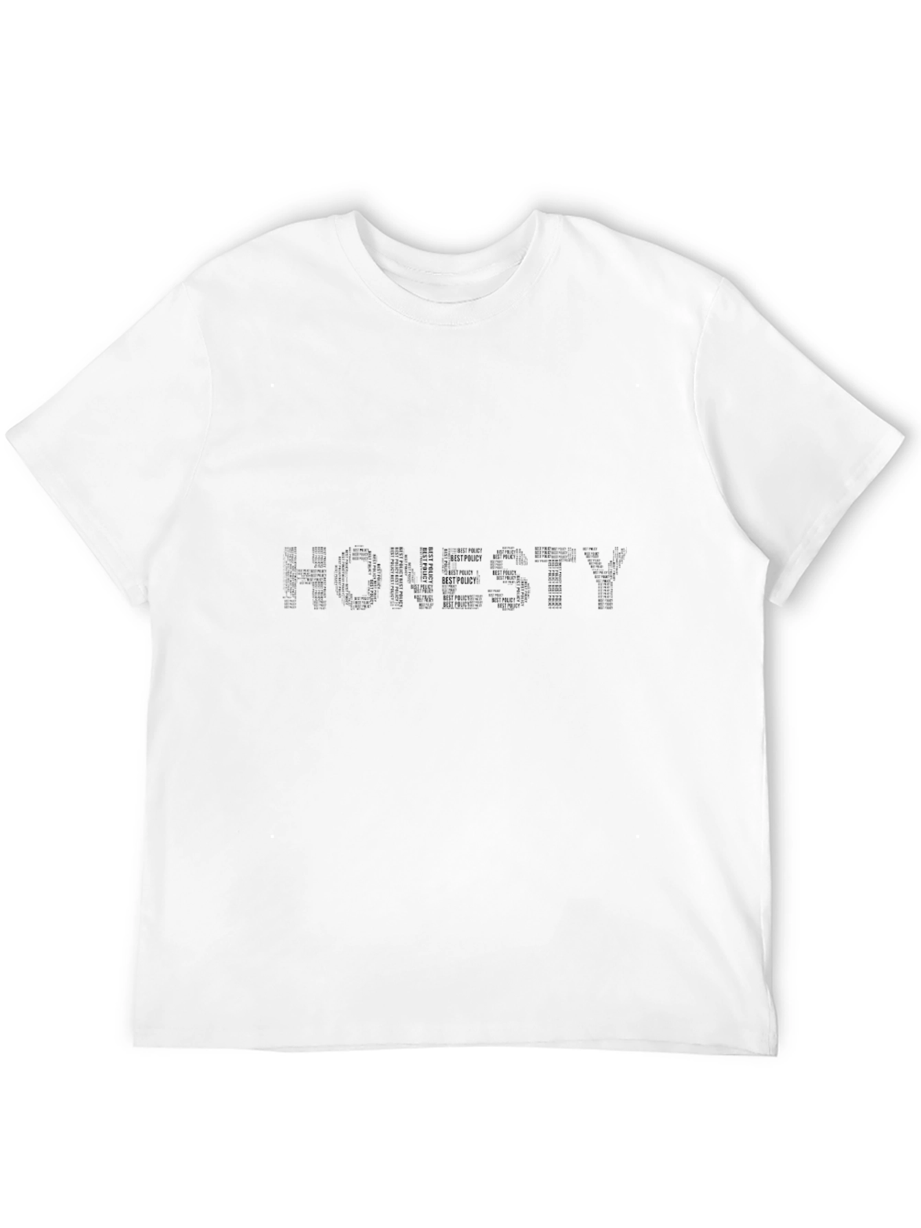 Mens Honesty Graphic Black T-Shirt