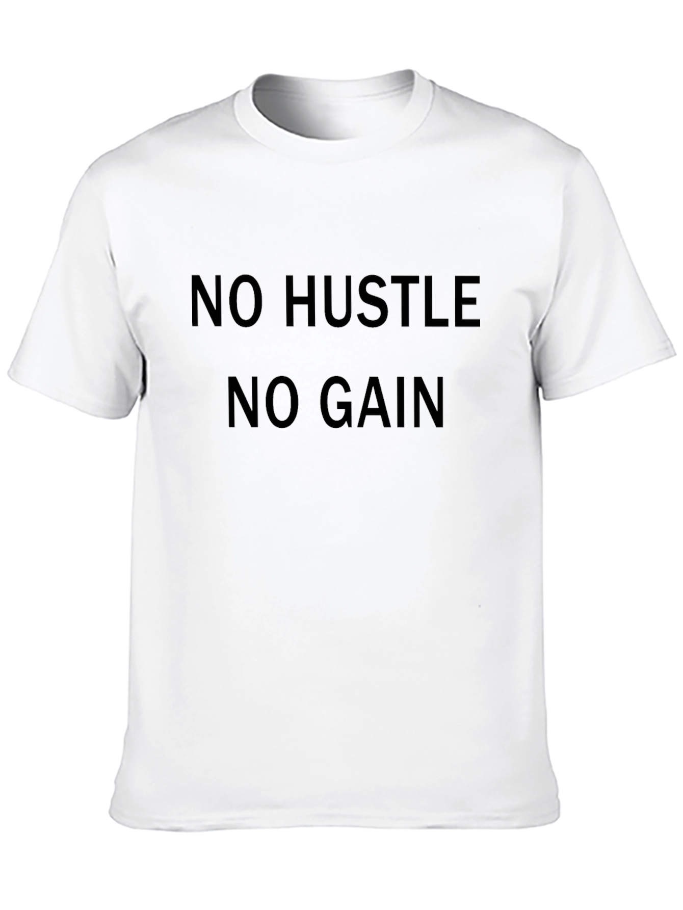 No Hustle No Gain Graphic Tee - Black T-Shirt