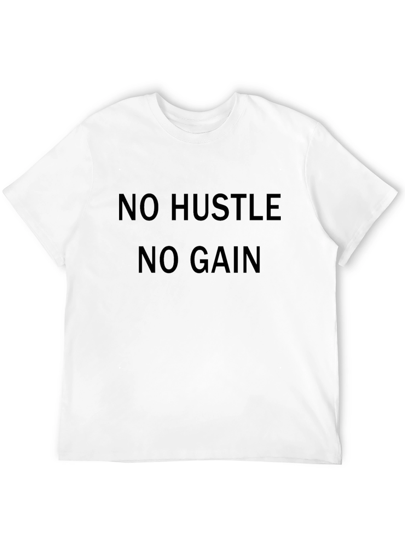 No Hustle No Gain Graphic Tee - Black T-Shirt