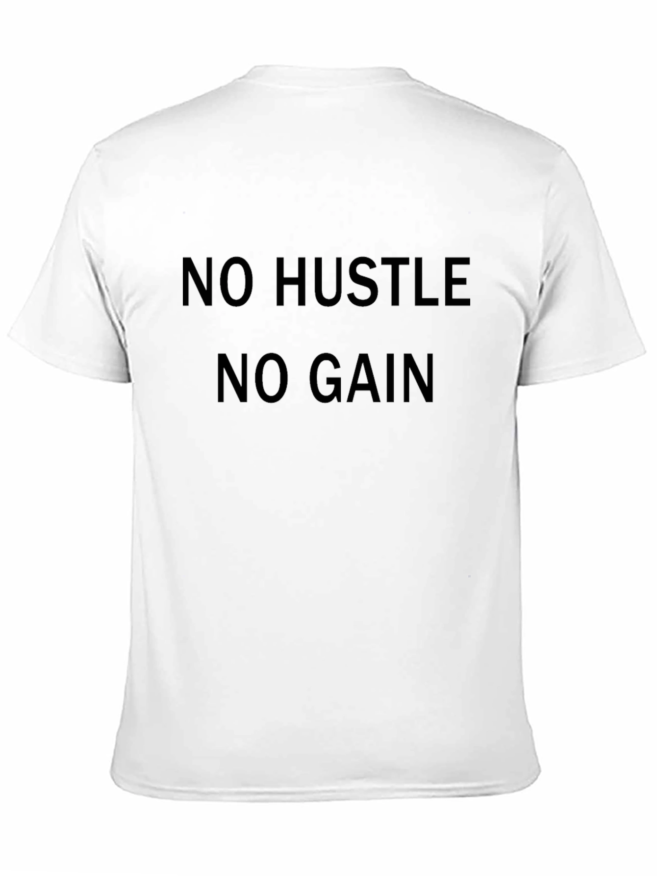 No Hustle No Gain Graphic Tee - Black T-Shirt