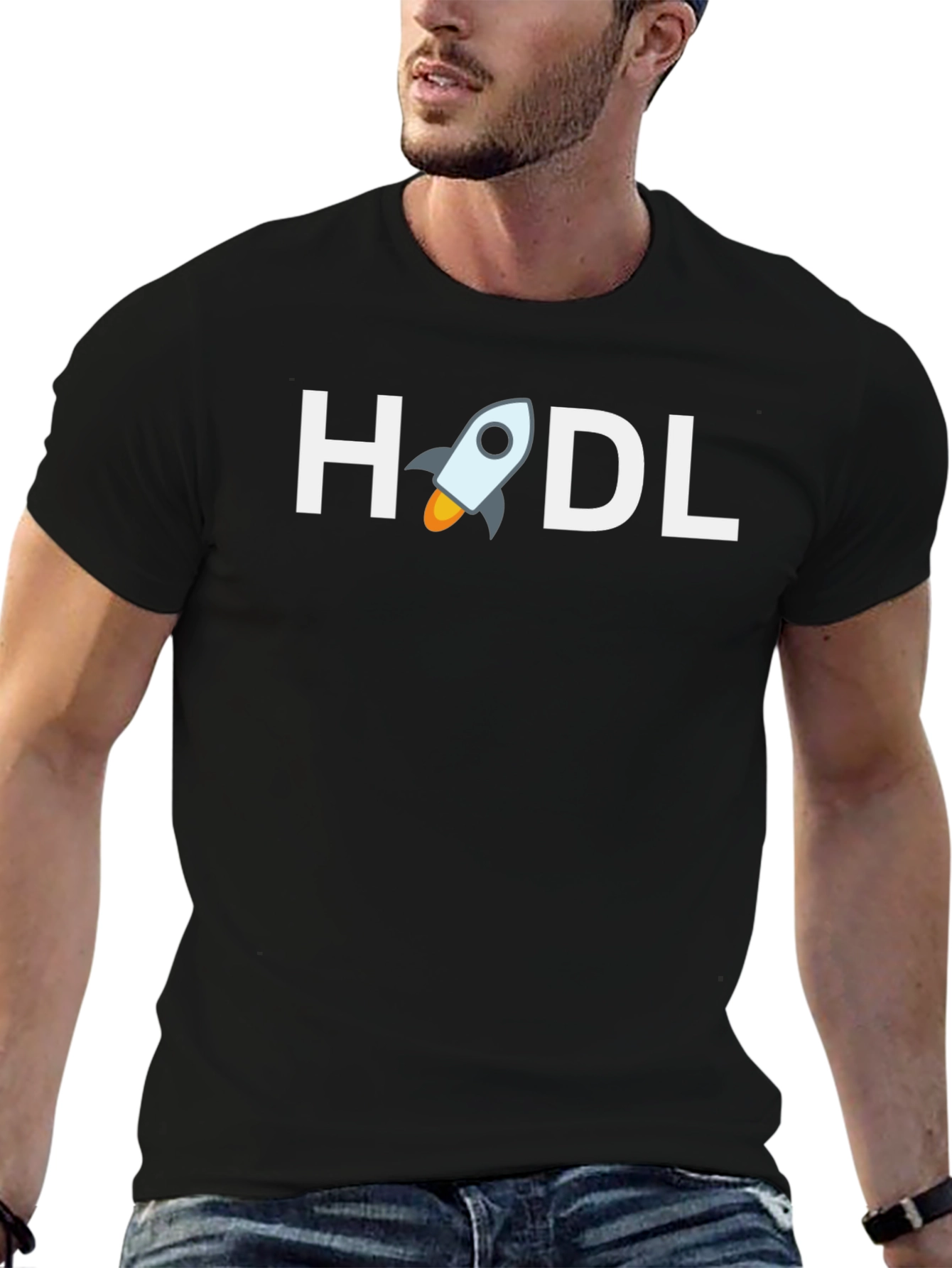 HODL Crypto Rocket T-Shirt - Bitcoin Enthusiast Tee